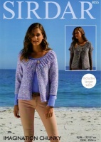 Knitting Pattern - Sirdar 8055 - Imagination Chunky - Cardigans